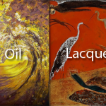 Difference between oil painting and lacquer painting